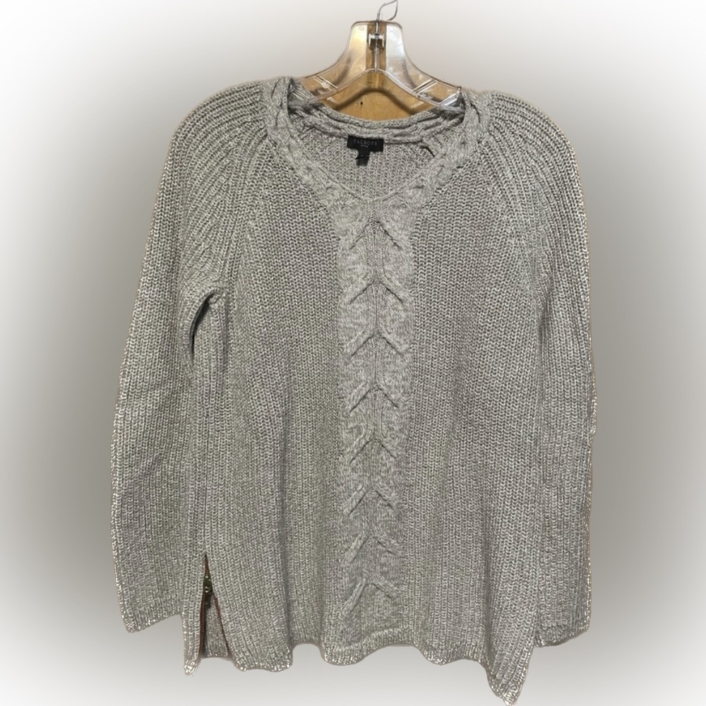 Talbots sweater with cute side zippers